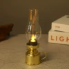 YC104 medium water drop wick kerosene lamp [gold]