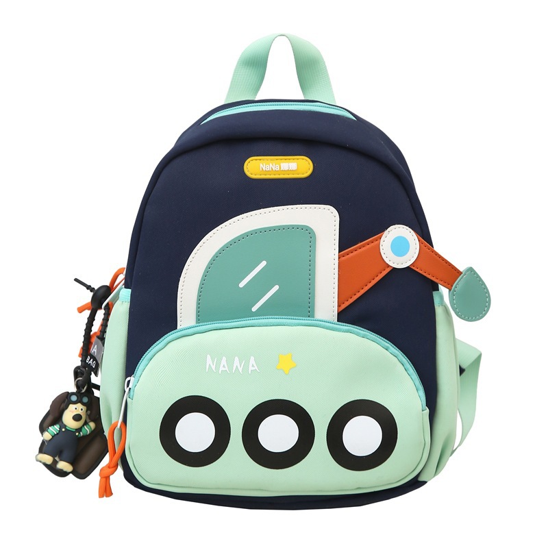 Jardín de infantes mochila escolar ligera para mujeres 2025 nueva caricatura encantadora excavadora mochila para hombres mochila de primavera