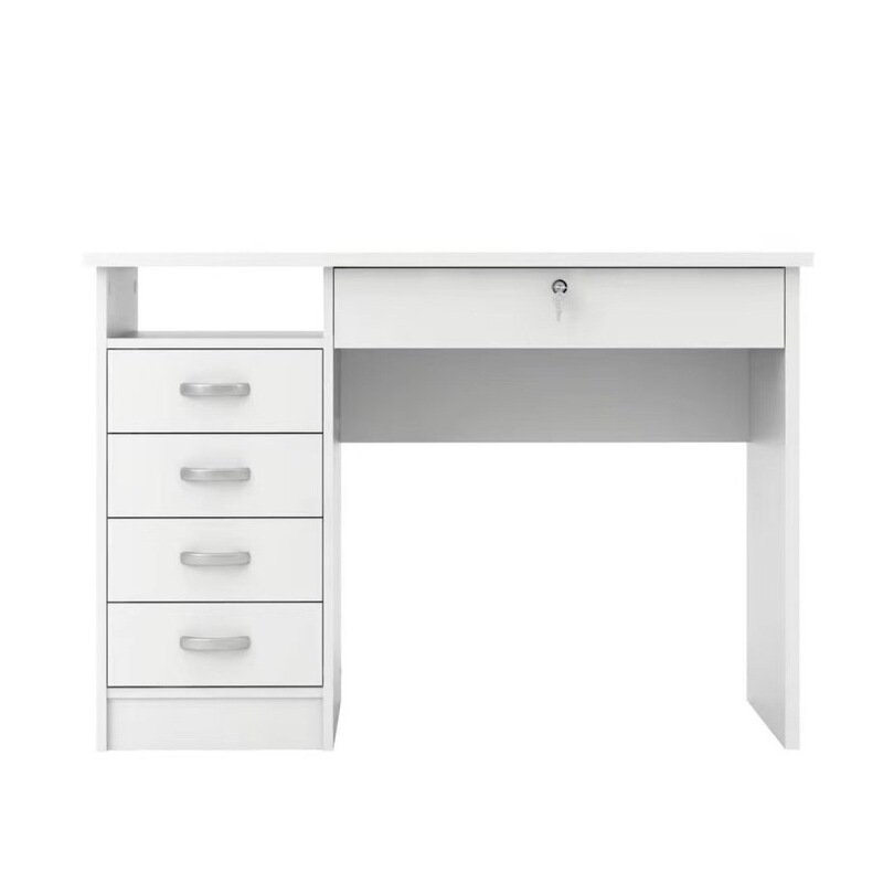 Cross-Border Supply Executive Desk Modern Style Home Office Desk with Double Trapezoidal Design Cross-Border Supply Executive Desk Modern Style Home Office Desk with Double Trapezoidal Design