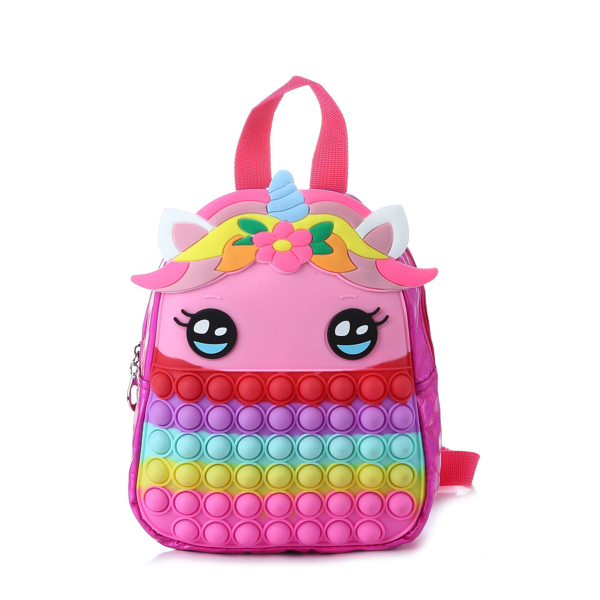 Nuevo unicornio rata asesino Pioneer mochila niños burbuja música descompresión de gran capacidad silicona al por mayor