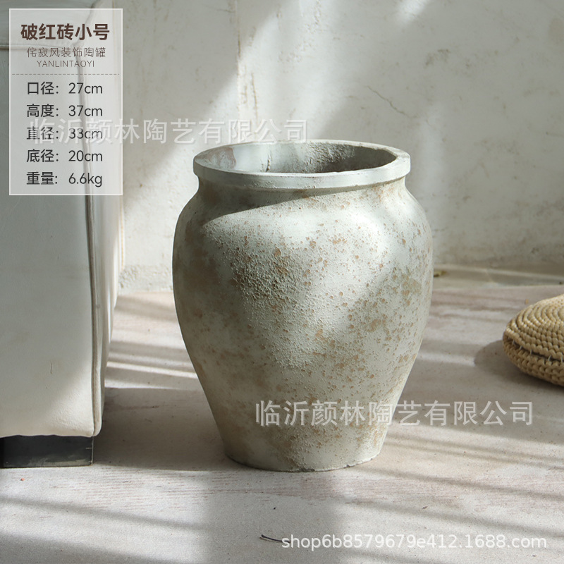 Retro hacer viejos frascos de cemento de gran calibre de alto estilo flores de la ventana de la sala de estar del departamento de ventas decoración del centro comercial maceta verde