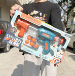 Силовой пистолет для мальчиков, детская игрушка в помещении, игрушечный пистолет, комплект, обучение, подарок на день рождения