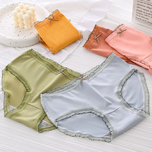 日系女士内裤女学生韩版舒适中腰少女性感可爱大码女裤头跨境电商