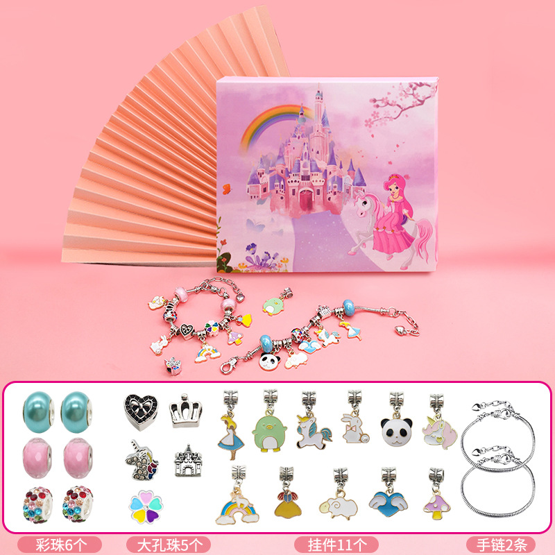 Amazon Venta caliente 24day Navidad ELK caja ciega hecho a mano traje niños sorpresa regalo creativo pulsera