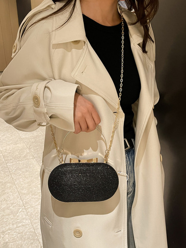 Dinner bag 2026 new bow banquet mini chain bag temperament simple women's one-shoulder cross-body bag