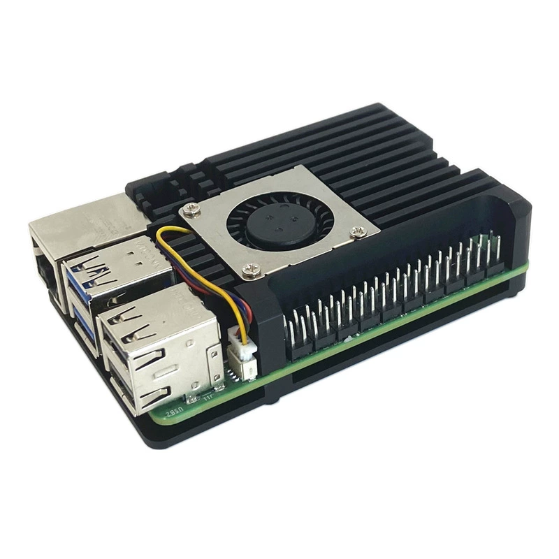 Raspberry Pi shell Raspberry Pi 5th generation 5B heat dissipation shell Raspberry Pi 3rd generation 4B motherboard shell aluminum alloy