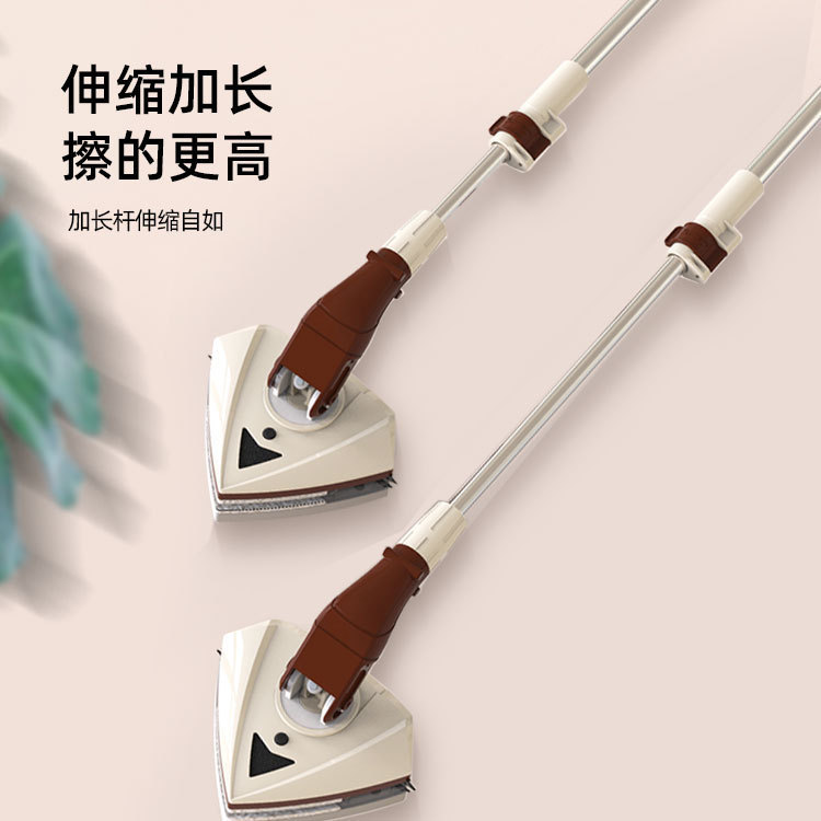 Window Cleaning Tool with Rod for Home Use, Suitable for High-Rise Buildings, Strong Magnetic Double-Layer Brush, Dual-Purpose Telescopic Window Cleaner Window Cleaning Tool with Rod for Home Use, Suitable for High-Rise Buildings, Strong Magnetic Double-Layer Brush, Dual-Purpose Telescopic Window Cleaner