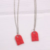 Necklace for beloved hip-hop style, detachable constructor heart shaped, pendant, European style, wholesale