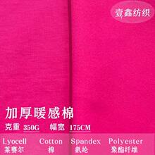 潮牌双面暖感棉350g 加厚针织拉毛布料 春秋卫衣打底衫户外德绒