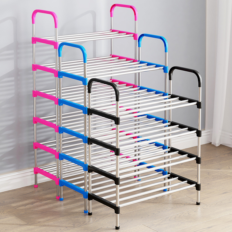 Estante para zapatos, puerta de entrada al hogar, habitación de alquiler de varios pisos, dormitorio tridimensional, plástico pequeño y estrecho, nuevo zapatero 2025