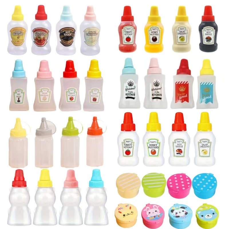 キッチン家庭用ミニ調味料ボトルトマトサラダハニースクイーズボトルソースボトル食品グレードのスクイーズボトルクロスボーダー|undefined