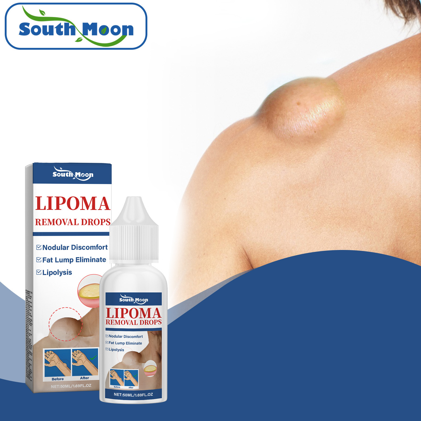 South Moon Gentle Drops Gentle Conditioning Anti-Caking Care for Legs and Back Smoothing Drops