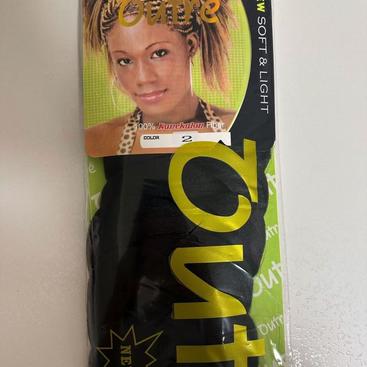 Outre Xpression trenza 82 pulgadas gran pelucca de trenza africana negra pelucca de trenza sucia 165g