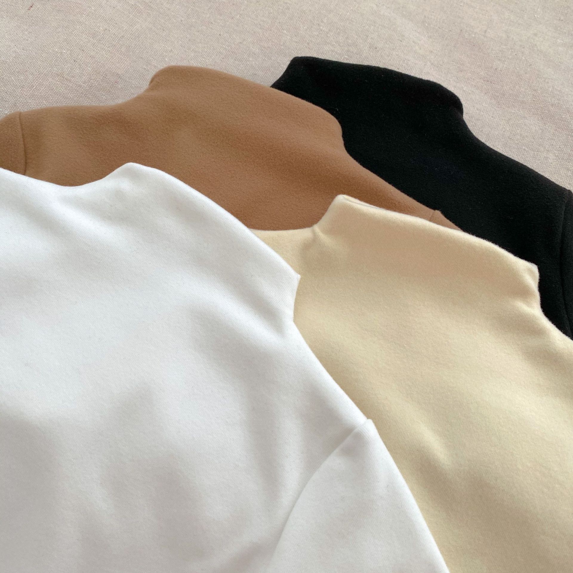 Ropa de esquí para niños de otoño e invierno camisa de fondo para hombres y mujeres cuello alto de manga larga Camiseta interior de esquí