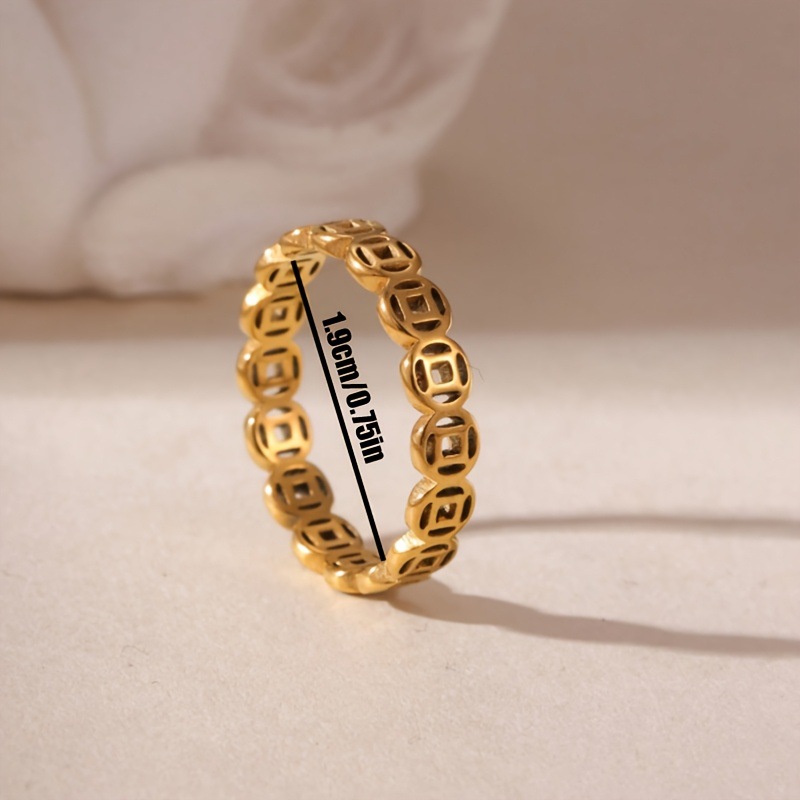 Stainless Steel Diamond Ring With Ceramic Inlay Designer Ring_voghion.com