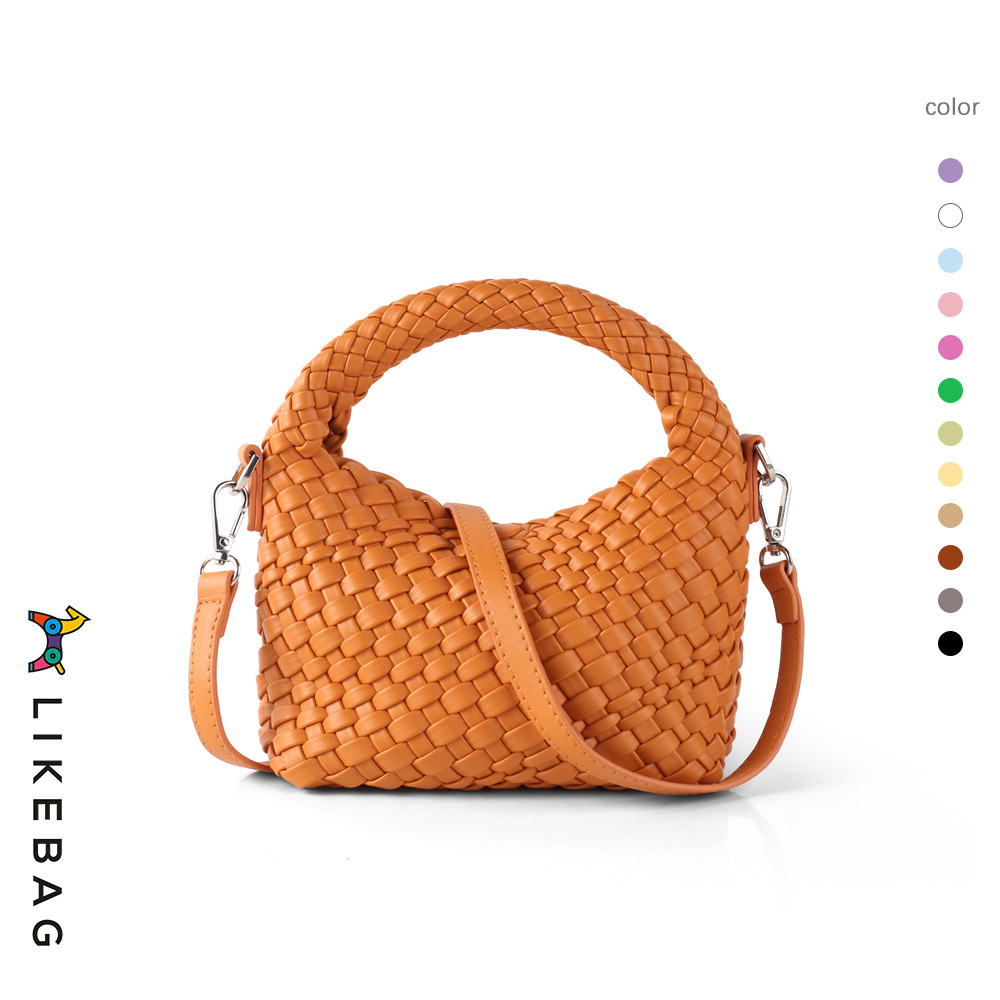 Nueva Bolsa de moda transfronteriza versión de alta calidad de bolsos de almuerzo tejidos a mano bolso de alta costura bolso de mujer de un hombro