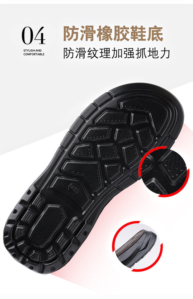 Dép sandal nam da bò đi biển quai dán đế dày mềm — Màu nâu, màu đen chi tiết 13