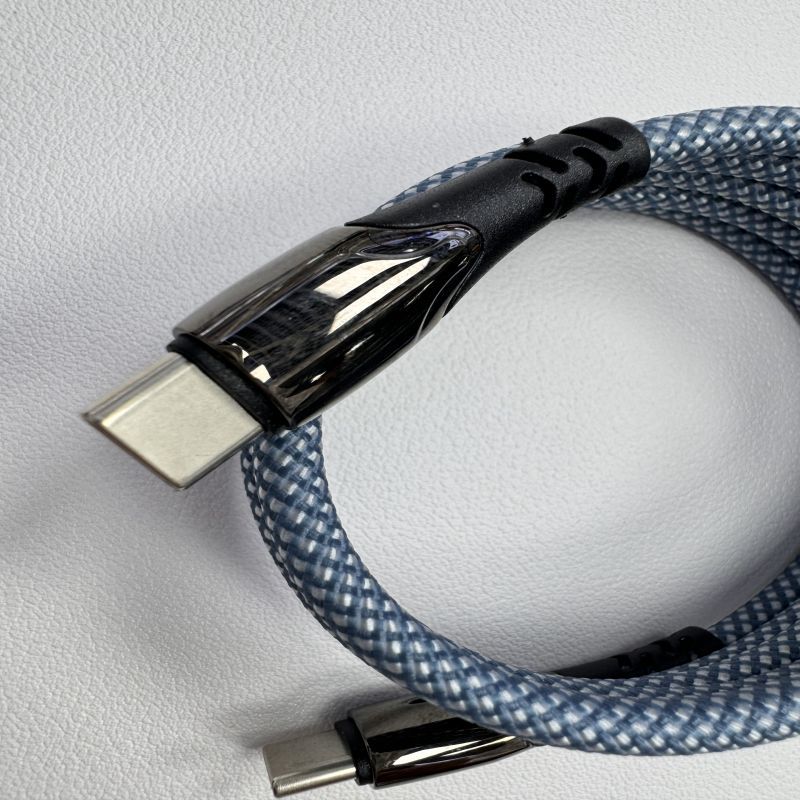 Magnetic storage data compact car fast dual Type-C laptop charging cable, magic weaving cable_voghion.com