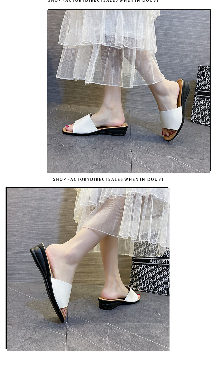 Women's Casual Solid Color Round Toe Slides Slippers display picture 4