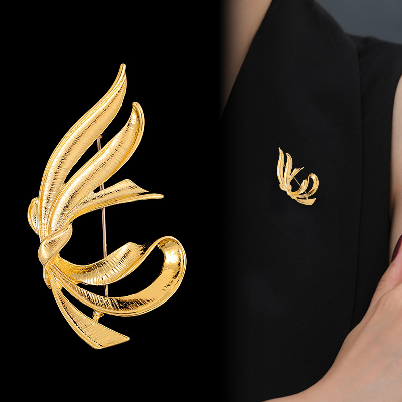 14g Weight Brooches Classification Alloy Material Bow Knot Pattern Sweet Pin Bow Knot Alloy Plating Unisex Brooches 3