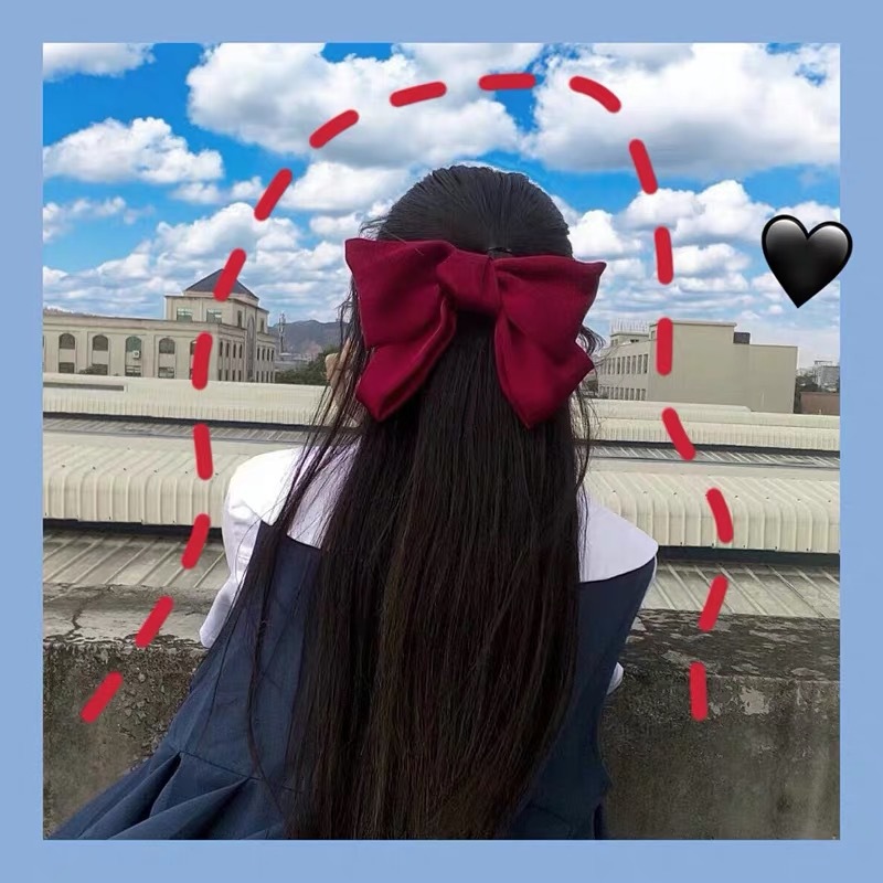Princess Bow Knot Cloth Hair Clip display picture 2