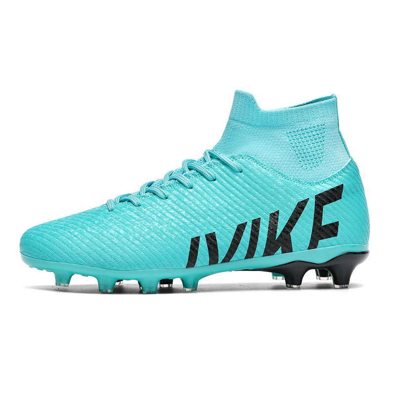2025 nuevas zapatillas de fútbol transfronterizas para jóvenes al aire libre de tachuelas largas competencia de caña alta venta al por mayor cómoda venta directa de fábrica de césped