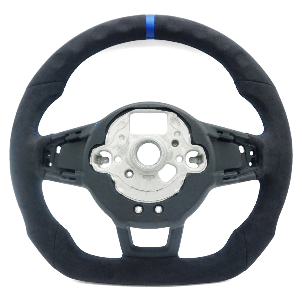 Suitable for Golf 7 Gti Golf Mk7 Rline Full Suede Blue Line Blue Return-To-Center Steering Wheel
