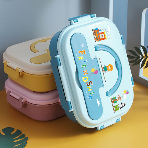 316 stainless steel insulated lunch box for students and children cartoon compartmented lunch box for office workers portable lunch box