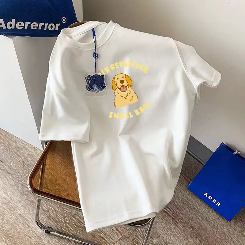  Cotton children's thin T-shirt for elementary school students for leisure, Korean style, for teenagers, oversize