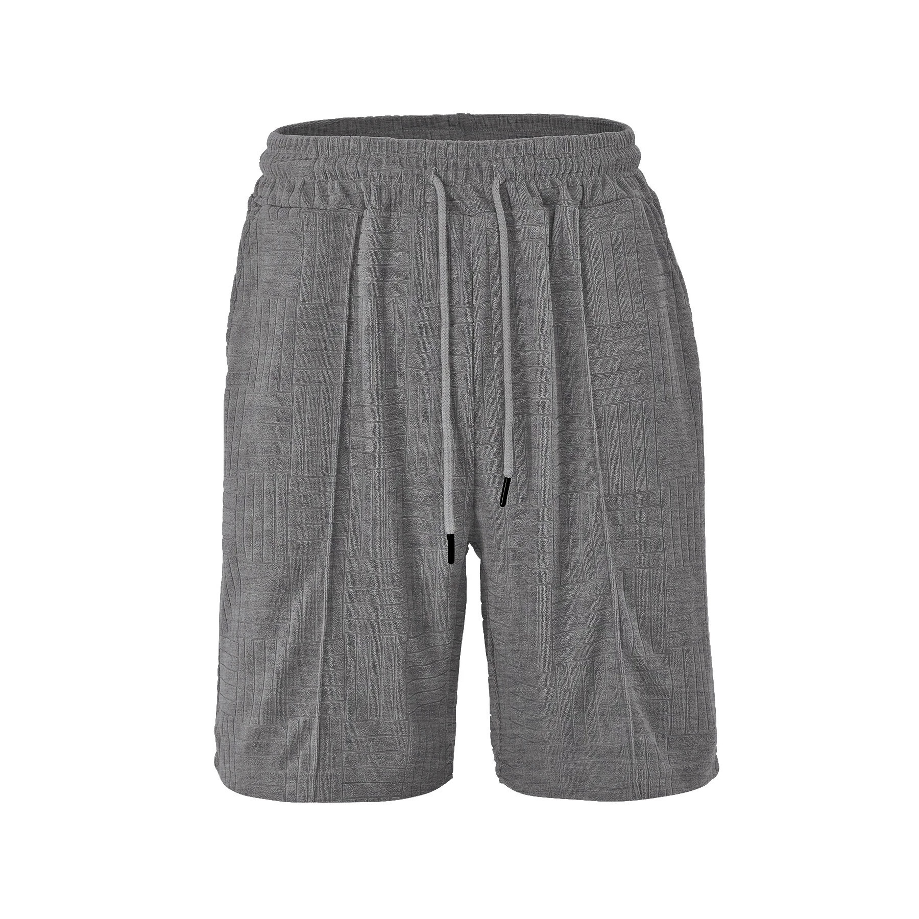Ropa de hombre transfronteriza europea y americana TK de moda de verano deportivo relajado toallas transpirables Jacquard pantalones de hombre