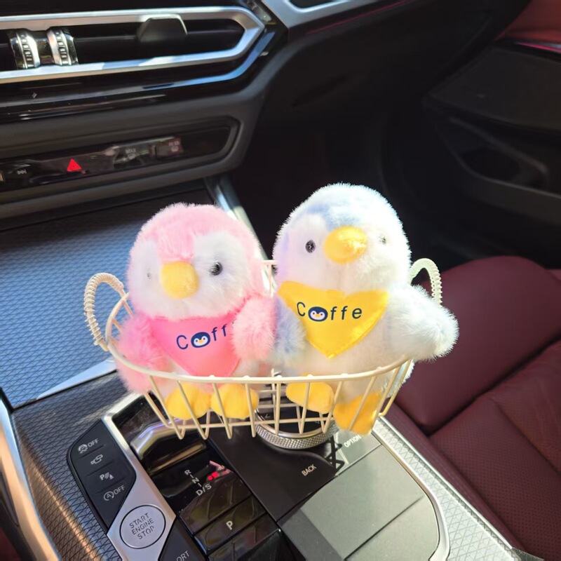 漫画かわいいヨーロッパミンクペンギン人形ぬいぐるみバッグキーホルダーペンダントクリエイティブ子供のギフトペンダント|undefined