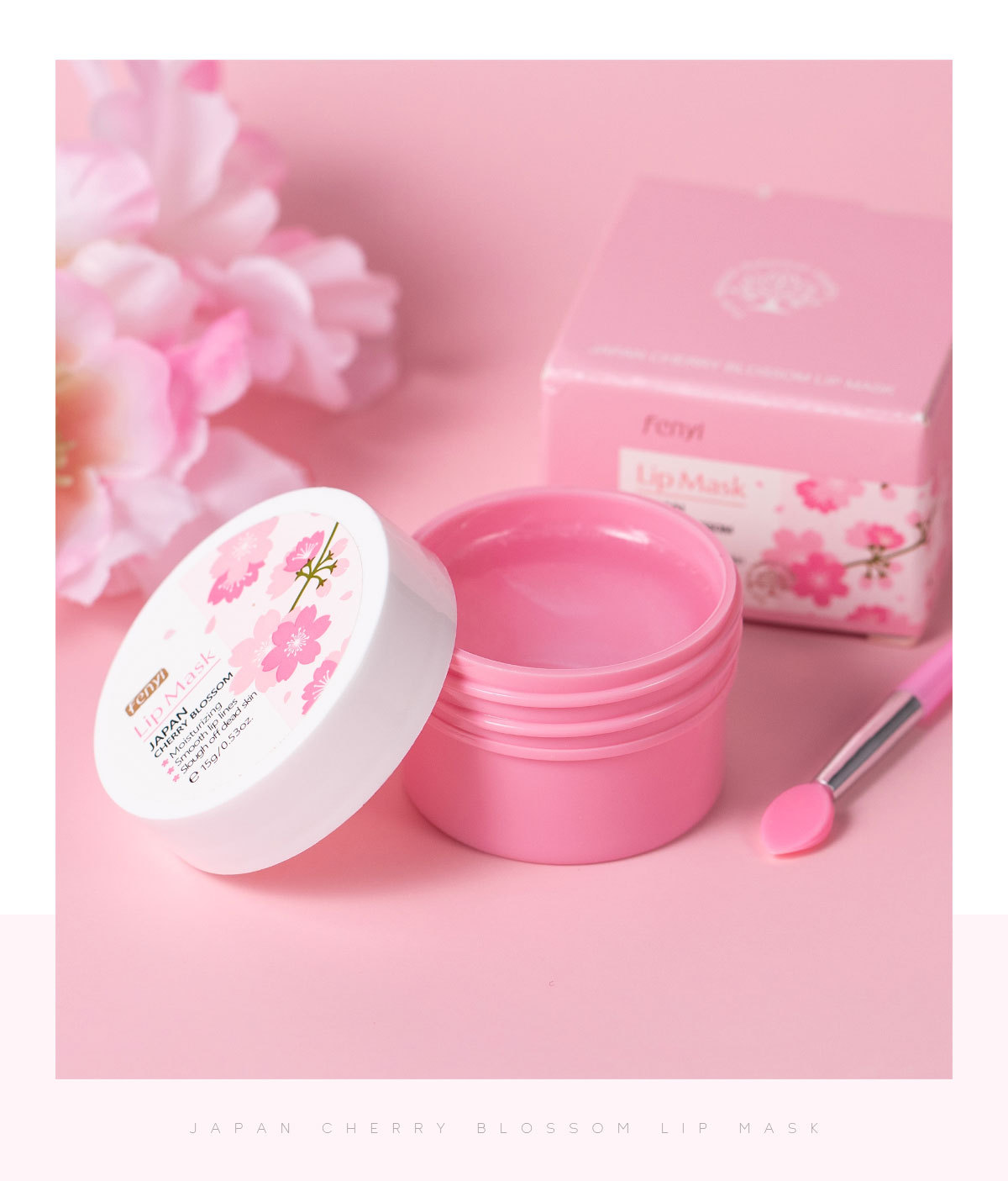 Cross-border Fenyi Japanese Cherry Blossom Lip Mask 15g Hydrating, Moisturizing and Nourishing Lip Beautifying Skin care lip Mask wholesale undefined