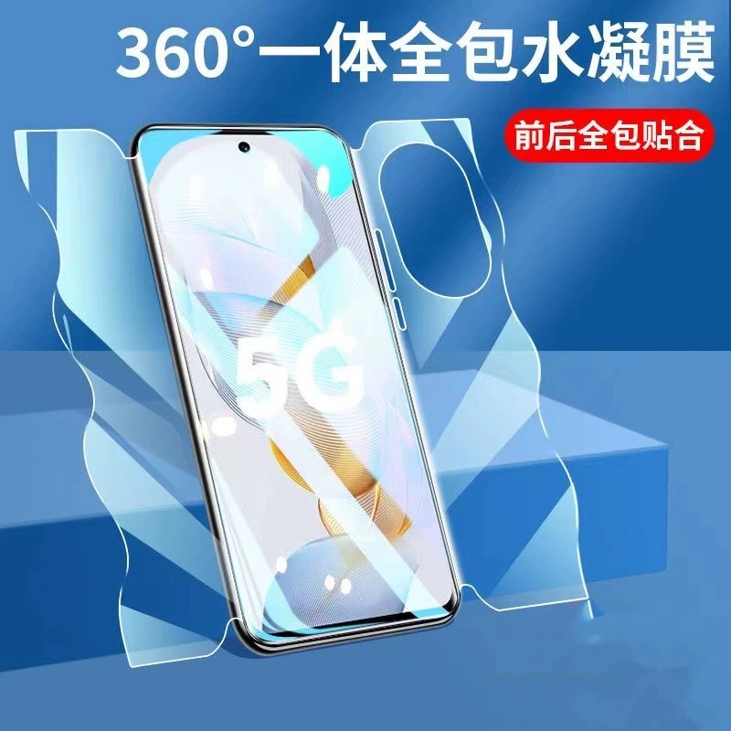 Full‑coverage hydrogel screen protector (Honor) — compatible with Honor 90 / X50 / X40, anti‑blue, packaging or bare