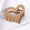 Matte hair accessory, ponytail heart shaped, crab pin, hairgrip, Korean style, internet celebrity