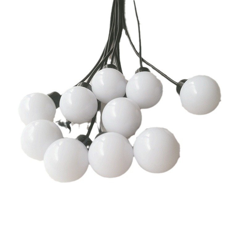 Cadena de luces LED de colores, cubo de luz de elevación, luz de respiración navideña, atmósfera de luces de colores, decoración de bolas, cadena de luces de bolas de gypsophila