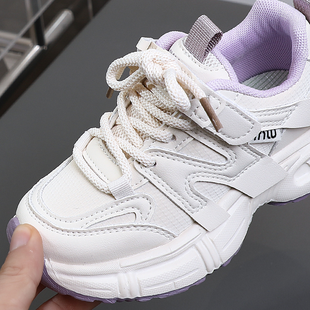 Zapatos deportivos de moda para niños zapatos de carreras diarios versátiles zapatos blancos de primavera nuevos zapatos de moda para papá 5344