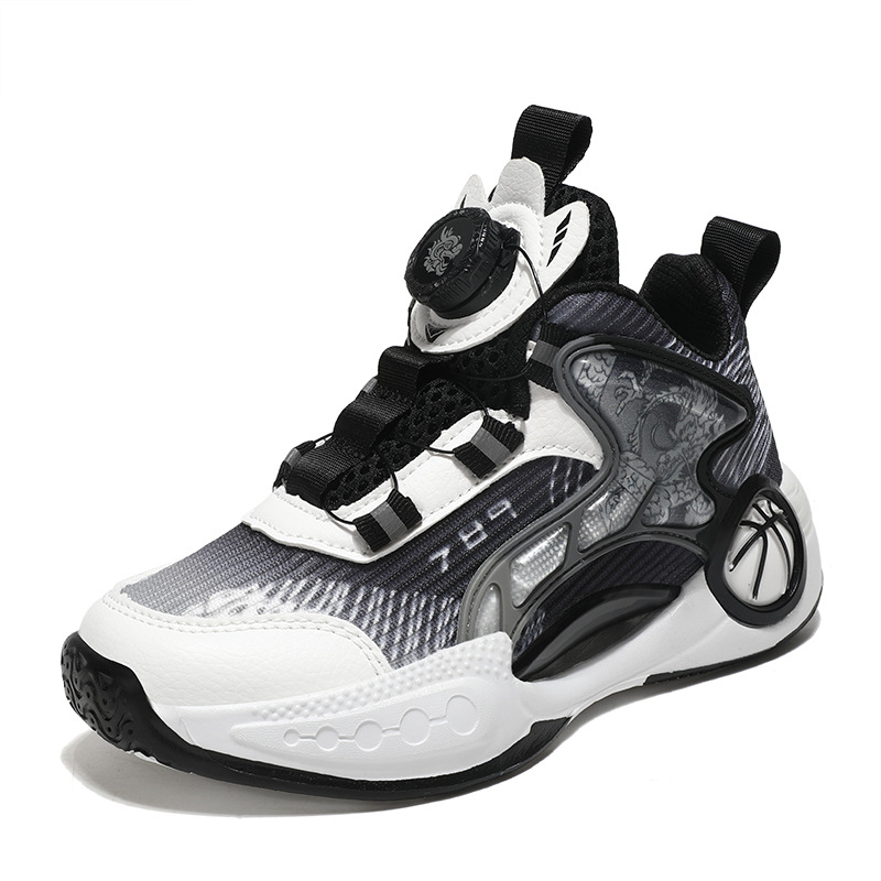 Las zapatillas de baloncesto para niños se frotan con sonido, la malla de primavera es transpirable, los nuevos zapatos deportivos para niños y niñas son resistentes al desgaste y antideslizantes al por mayor