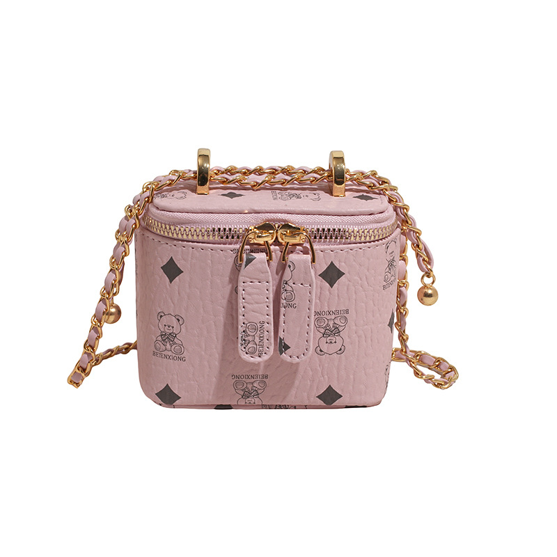 Bolso de mano de alta calidad para mujer 2025 verano nuevo estilo retro impreso bolso de caja textura cadena bolso de mensajero de un solo hombro