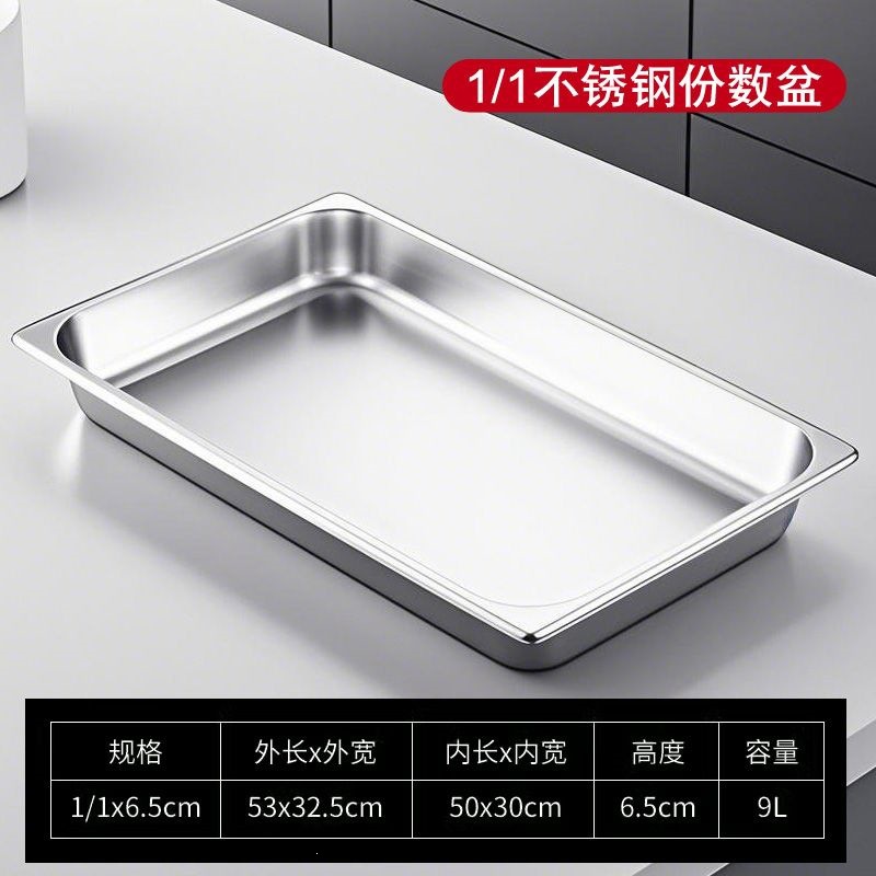 Contenedor Gastronómico con Tapa, Acero Inoxidable 201, Rectangular, para Carros de Comida Rápida