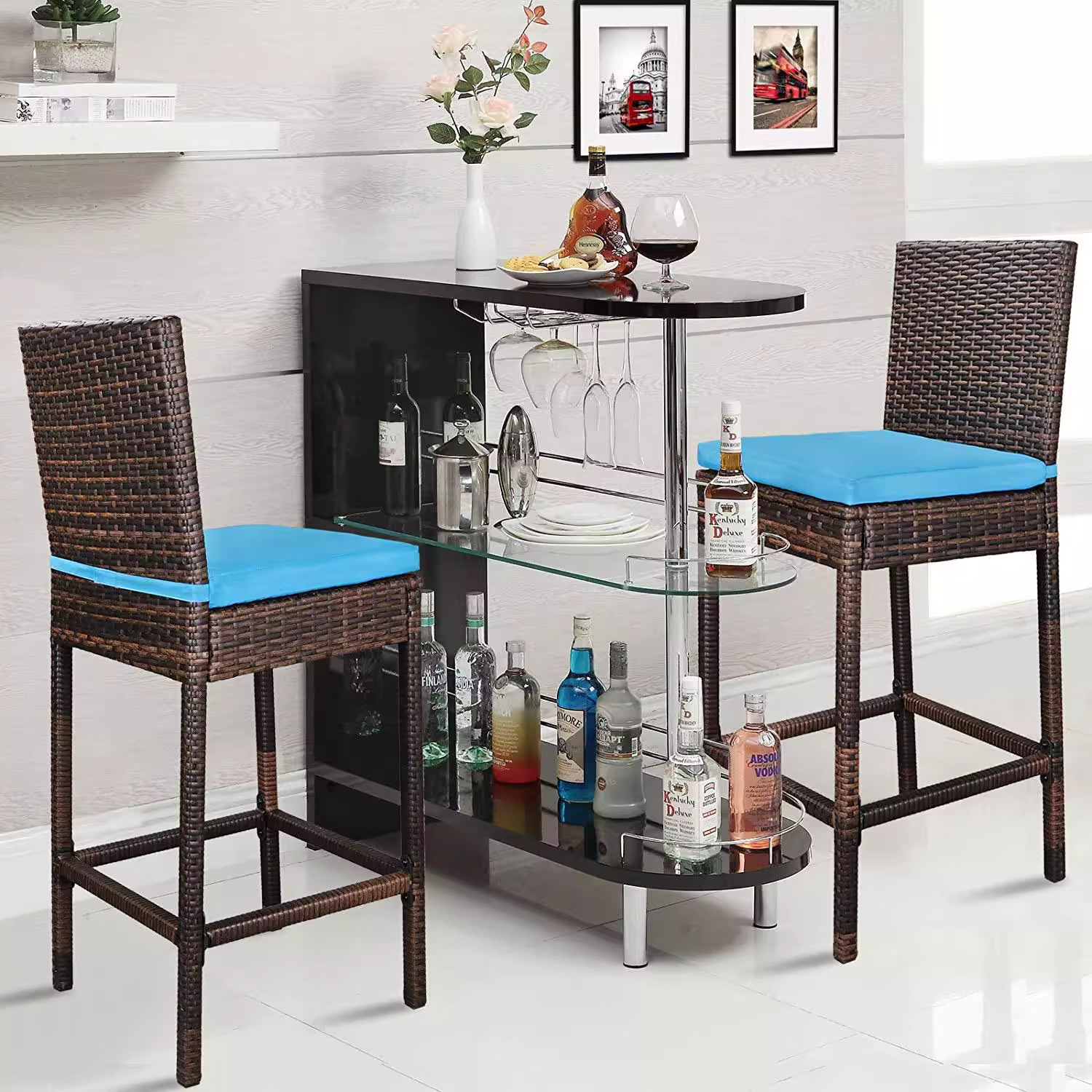 2 sillas de Bar café