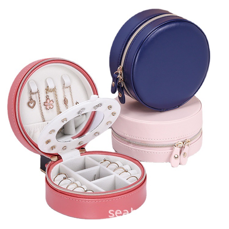 批发PU珠宝首饰盒耳钉项链戒指手饰品收纳盒礼物厂家