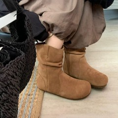 2593-143    复古博肯堆堆小短靴 内增高3cm！