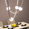 Scandinavian creative line design minimalistic ceiling lamp for living room, bar decorations