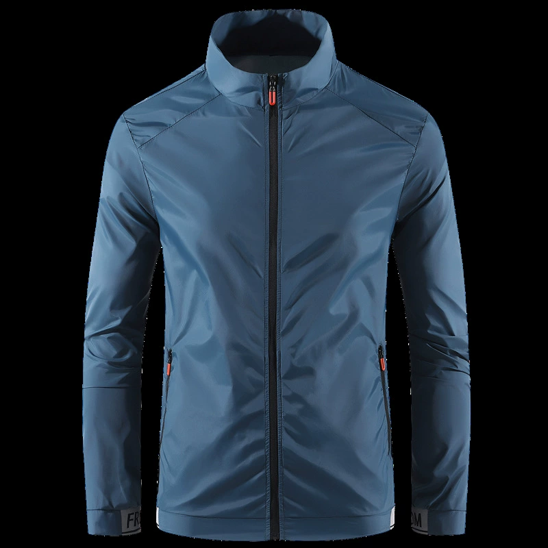 Трансграничная 2024 летняя внешняя торговля солнцезащитная одежда для мужчин без шапки тонкая куртка тенденция больших размеров для мужчин носить солнцезащитный крем