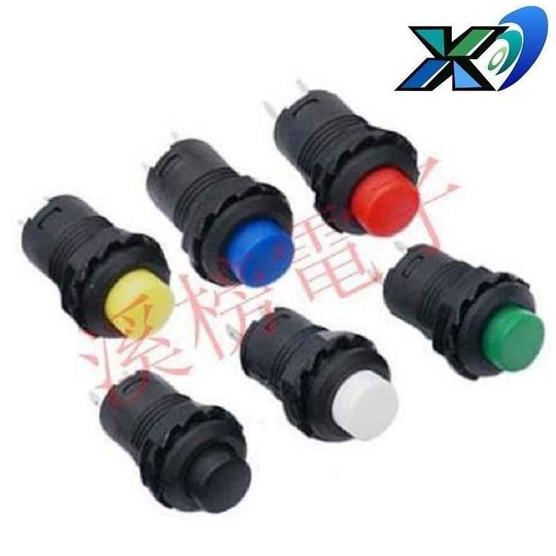 自锁开关大电流直径10mm 灯具大电流按键开关 带螺母按钮开关3A