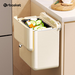 吸盤キッチンゴミ箱壁掛け腰をかがめない家庭用高級ヨーロッパ式大容量密封トイレゴミ収納桶
