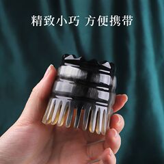 メーカー卸売ホーンシャンプーコームマッサージコーム頭の経絡を浚渫するワイドトゥースホーンマッサージコーム
