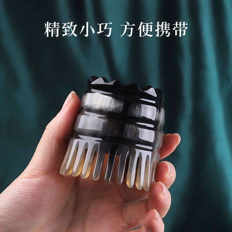 メーカー卸売ホーンシャンプーコームマッサージコーム頭の経絡を浚渫するワイドトゥースホーンマッサージコーム|undefined