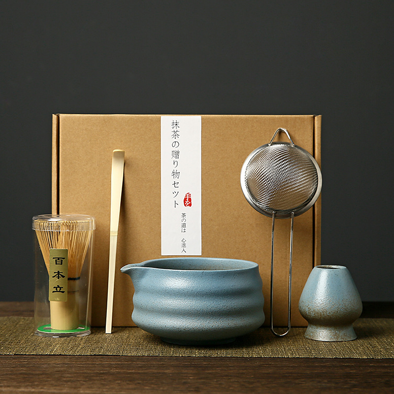 抹茶ボウル セラミック 和風抹茶セット 茶筅 竹抹茶ブラシ 百本立 宋代茶道 ギフトボックス|undefined