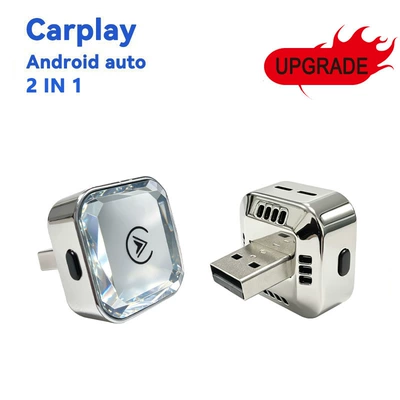 Button Carplay Box Android Auto Wired to Wireless Adapter Android Auto Car Wired to Wireless Converter